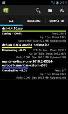 tTorrent Lite android App screenshot 0